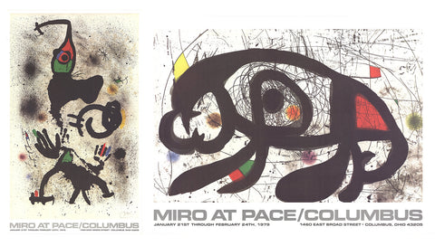 Bundle- 2 Assorted Joan Miro Original Posters