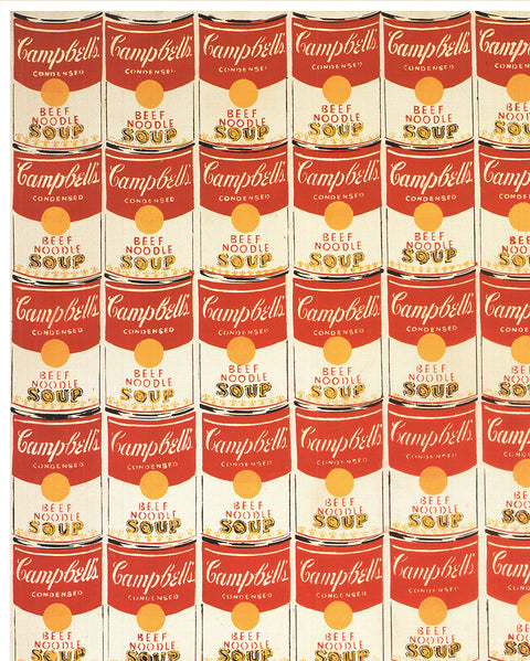 ANDY WARHOL Soup Cans 100 Campbells, 1988