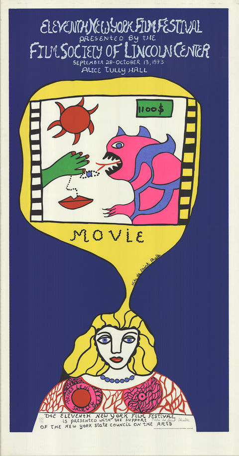 NIKI DE SAINT PHALLE Eleventh New York Film Festival, 1973 - Signed