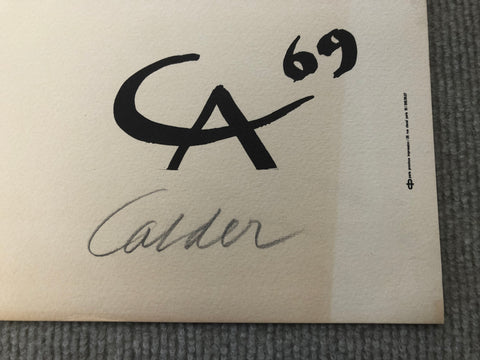ALEXANDER CALDER Fete de L’Humanite, 1969 - Signed