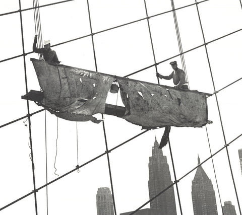OTTO BETTMANN Working on the Brooklyn Bridge, 1991