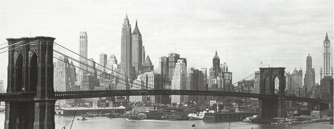 ARTIST UNKNOWN The Brooklyn Bridge with the New York City Skyline in the Background, 1999