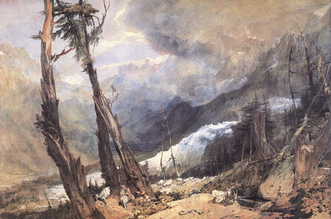 J.M.W. TURNER Glacier and Source of the Arveiron Going up to the Mer de Glace, 1987
