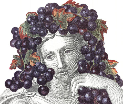PIERO FORNASETTI Portrait with Grapes