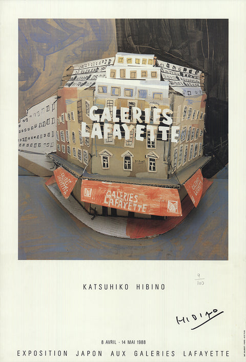 KATSUHIKO HIBINO Galerie Lafayette, 1988 - Signed