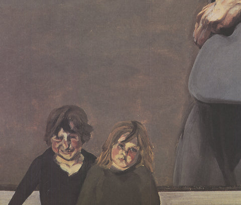 LUCIAN FREUD Reflection with Two Children (Self-Portrait)