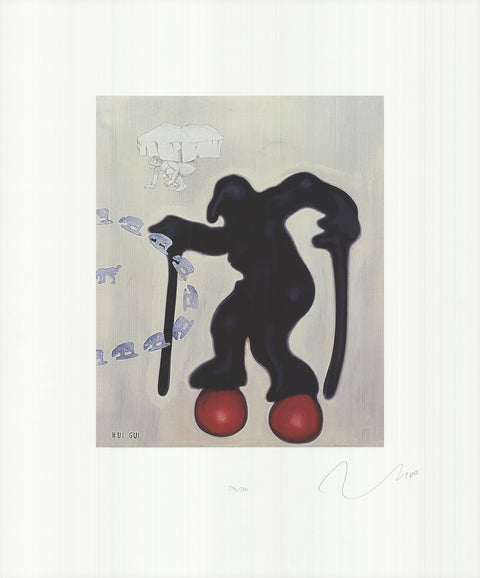 JORG IMMENDORF Untitled (Hui Gui), 1995 - Signed