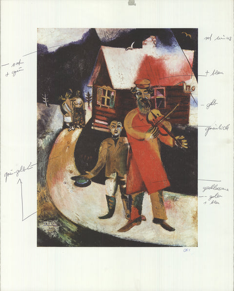 MARC CHAGALL The Violinist (Test Print), 1990