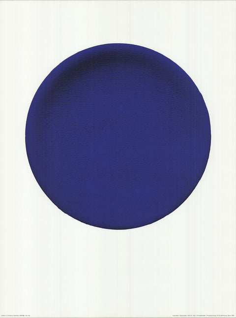 YVES KLEIN Blue Disk, 1997