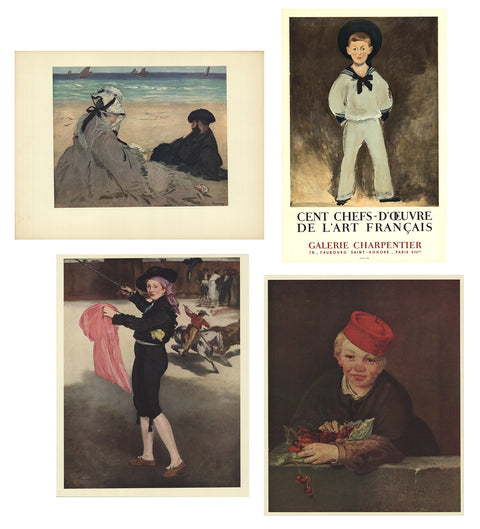 Bundle- 4 Assorted Edouard Manet Lithographs