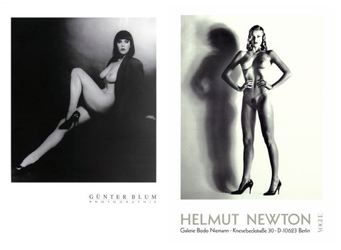 Bundle- 2 Assorted Helmut Newton and Gunter Blum Exquisite B&W Posters