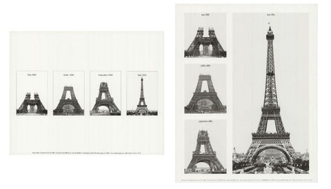 Bundle- 2 Assorted Eiffel Tower Mini Posters
