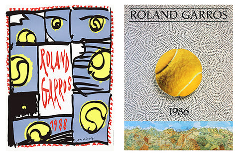 Bundle- 2 Assorted Vintage Roland Garros Posters