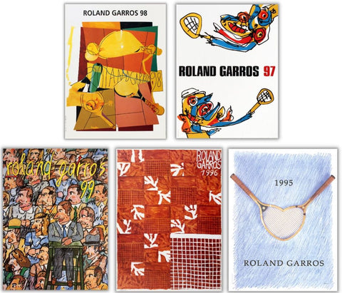 Bundle- 5 Assorted 1995-1999 Roland Garros Official Posters