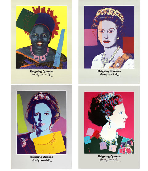 Bundle- 4 Assorted Andy Warhol Famous Queens Posters