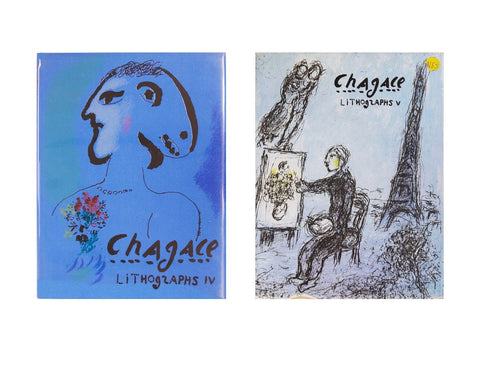 Bundle- 2 Assorted Marc Chagall Complete with lithographs Books