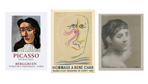 Bundle- 3 Assorted Picasso Portraits Lithographs