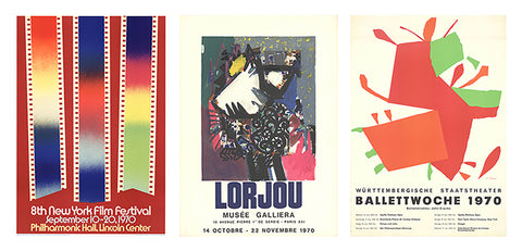 Bundle- 3 Assorted 1970 Original Posters