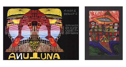 Bundle- 2 Assorted Friedensreich Hundertwasser Rare Serigraphs
