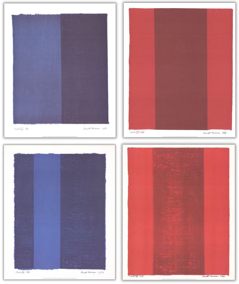 Bundle- 4 Assorted Barnett Newman Rare Posters – Art Wise Premium
