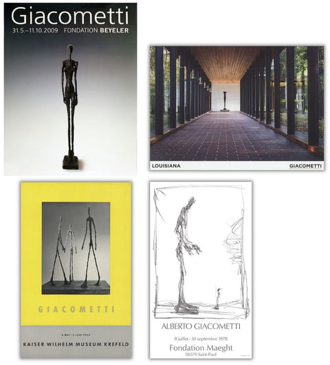 Bundle- 4 Assorted Alberto Giacometti Lithographs