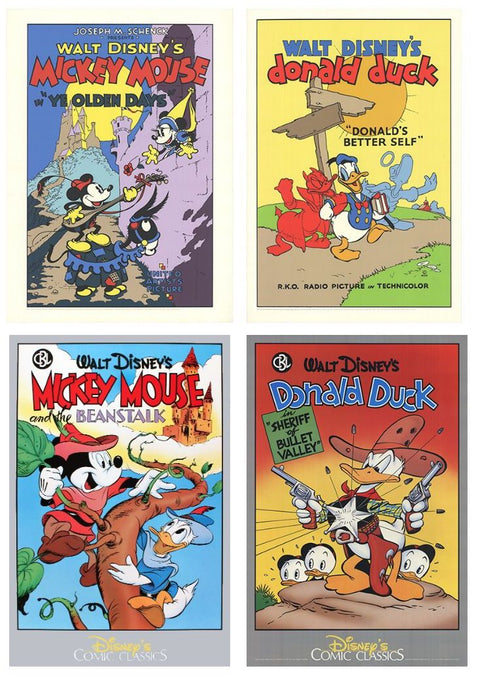 Bundle- 4 Assorted Various Artists Walt Disney Posters