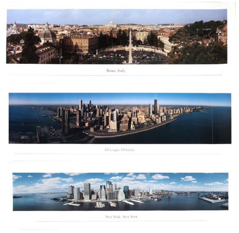 Bundle- 3 Assorted James Blakeway Famous Panorama Posters