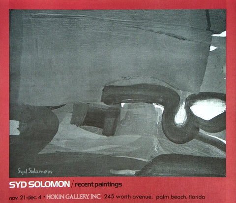 SYD SOLOMON Hokin Gallery, 1972