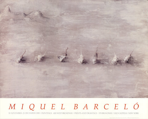 MIGUEL BARCELO Paysage Avec Sept Fruits, 1989