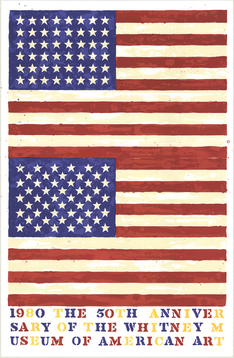 JASPER JOHNS The 50th Anniversary of the Whitney Museum of American Art (Double Flag), 1979