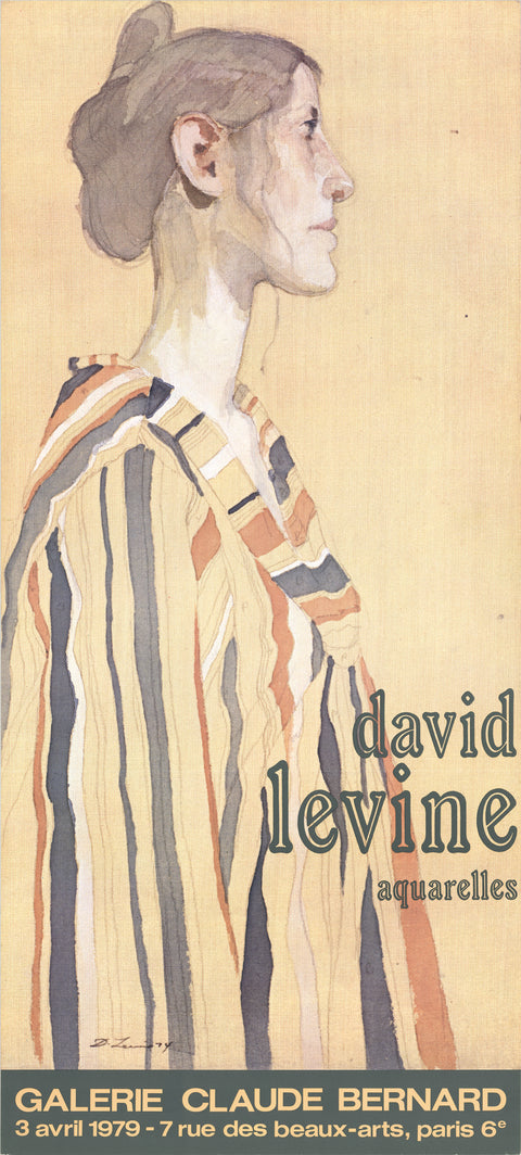 DAVID LEVINE Aquarelles, 1980