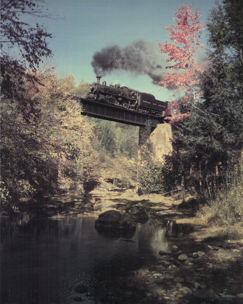 O. WINSTON LINK Train #201 East Bound Over Bridge 52, 1989