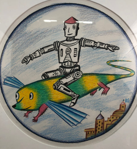 RODNEY GREENBLAT Flying Cyborg, 1987 - Signed