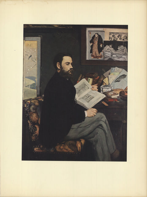 EDOUARD MANET Portrait of Emile Zola, 1953