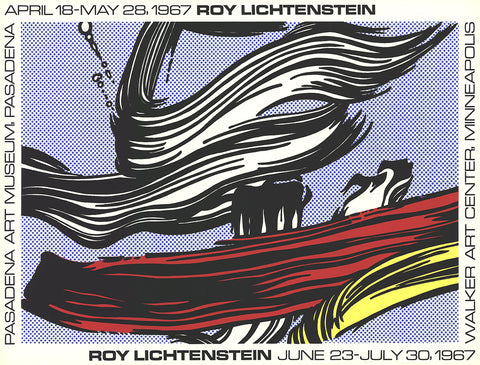 ROY LICHTENSTEIN Brushstrokes at Pasadena Art Museum, 1967
