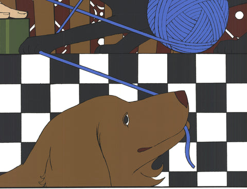 WILL BARNET Polly, Minou and Eon, 1979 - Signed