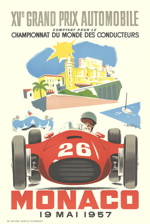 JEAN RAMEL Monaco Grand Prix 1957, 1985