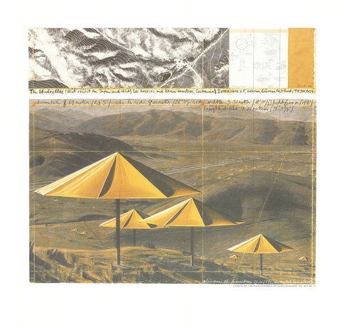 JAVACHEFF CHRISTO The Yellow Umbrellas, 1991
