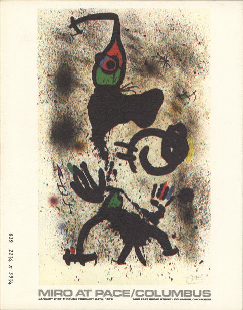 Joan Miro Deck of 50 cards Postcard