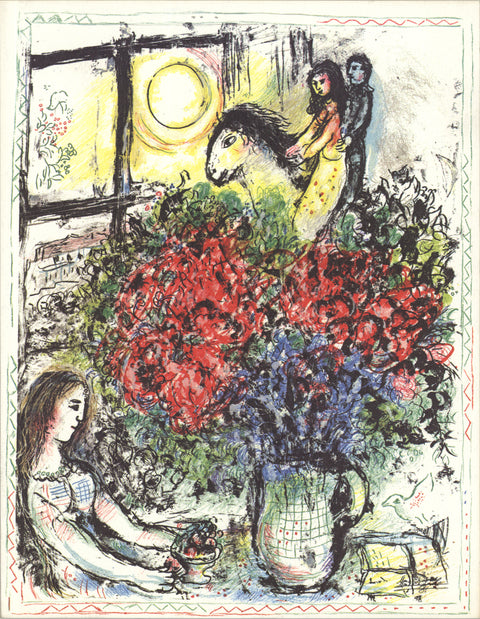 Marc Chagall La Chevauchee x 50 cards Postcard