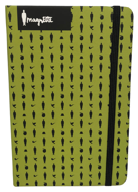 Rene Magritte Green Pattern (sm) SET OF 5 Notebook