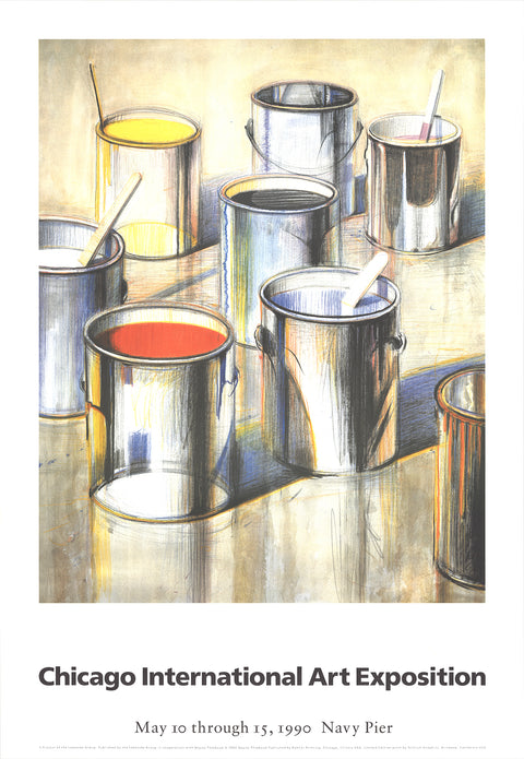 WAYNE THIEBAUD Paint Cans, 1990