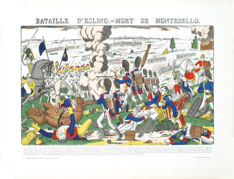 JEAN-GEORGES PELLERIN Bataille D'Esling- Mort De Montebello, 1912