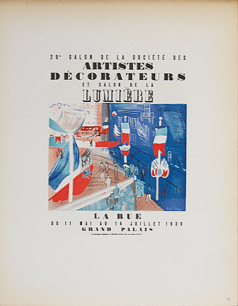 RAOUL DUFY Artistes Decorateurs Salon de la Lumiere, 1959