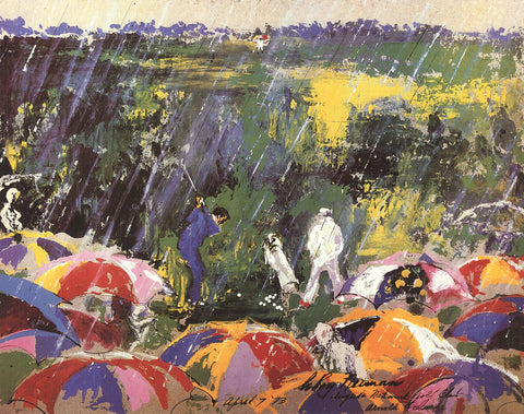 LEROY NEIMAN Arnie in the Rain, 1978