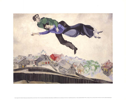 MARC CHAGALL Over The Town of Vitebesk, 1993