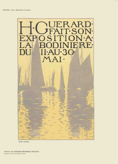 HENRI GUERARD Exposition a La Bodiniere , 1897