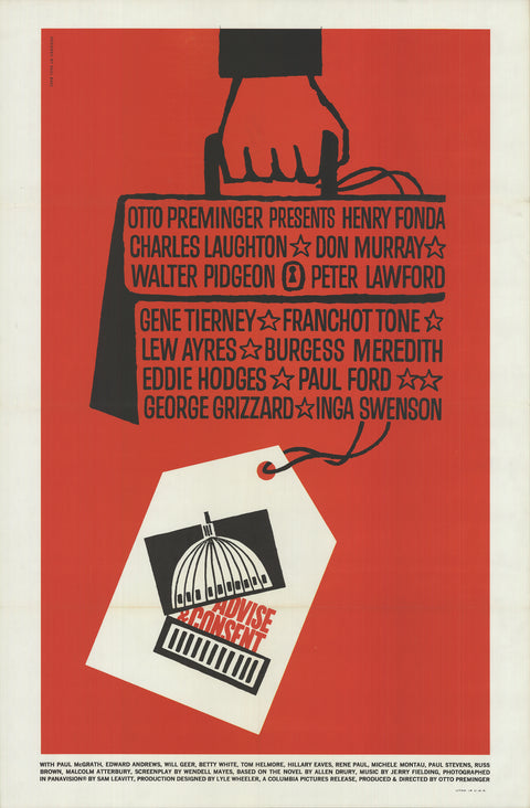 SAUL BASS Advise and Consent, 1962