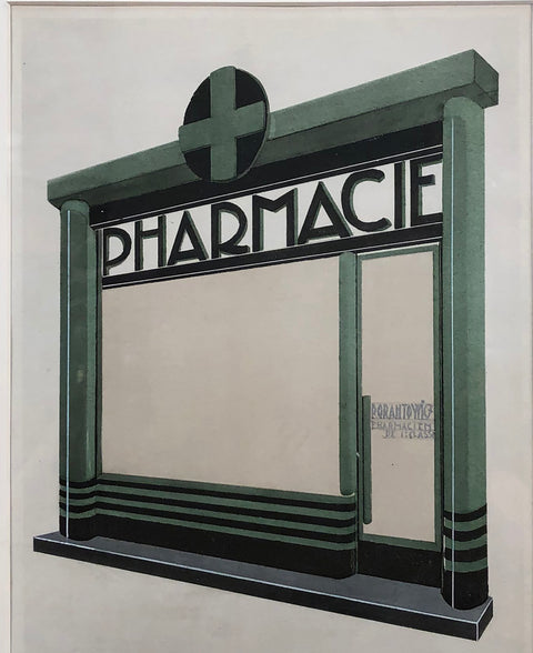 HENRY DELACROIX Pharmacie, 1930
