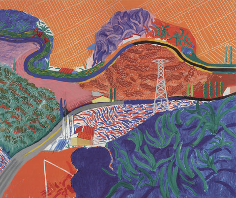 DAVID HOCKNEY Mulholland Drive: The Road to the Studio, 2021